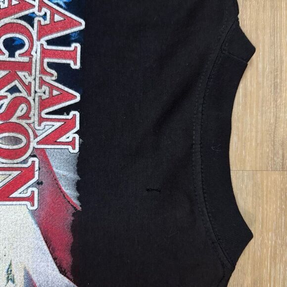 Vintage Alan Jackson Size L 2004 USA Tour Tee Shirt Black Y2K Country Music - Picture 8 of 9